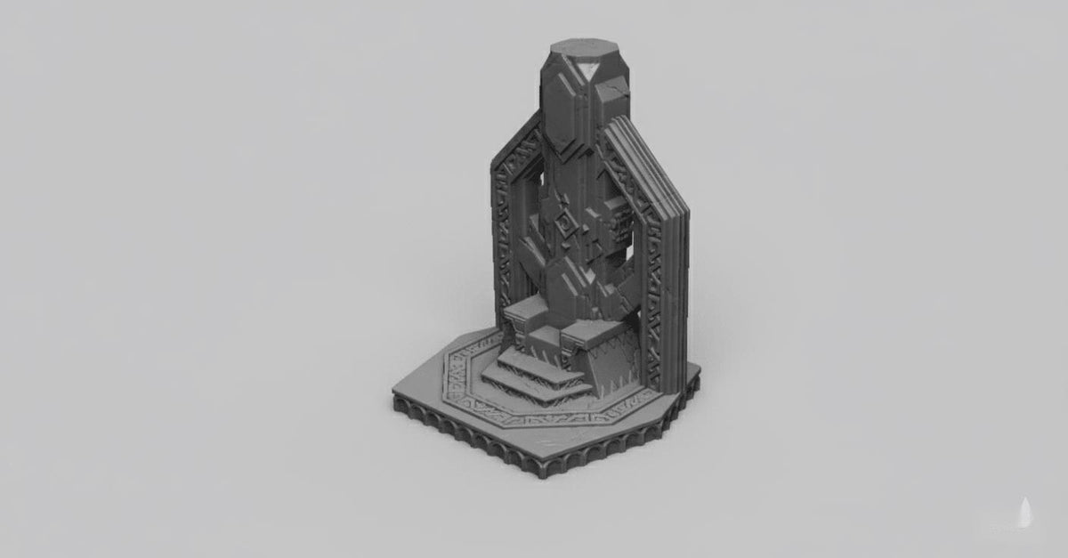 Dwarven Throne B - 28mm DND/Wargame/RPG Terrain - Molten Prints