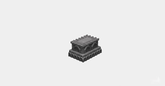 Dwarven Sarcophagus - 28mm DND/Wargame/RPG Terrain - Molten Prints