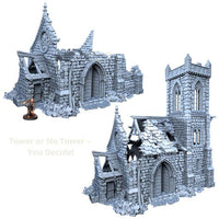 Ruined Sanctuary - 28mm DND/Wargame/RPG Terrain - Molten Prints