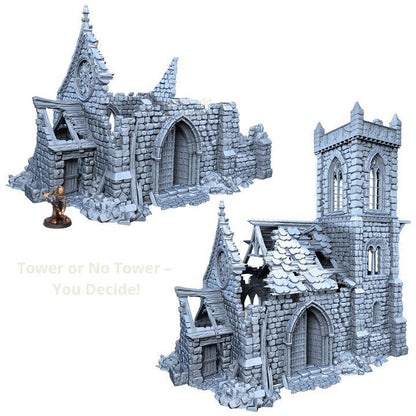 Ruined Sanctuary - 28mm DND/Wargame/RPG Terrain - Molten Prints