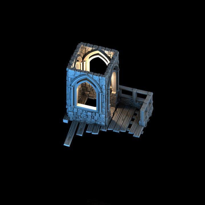 Ruined Cloister - 28mm DND/Wargame/RPG Terrain - Molten Prints