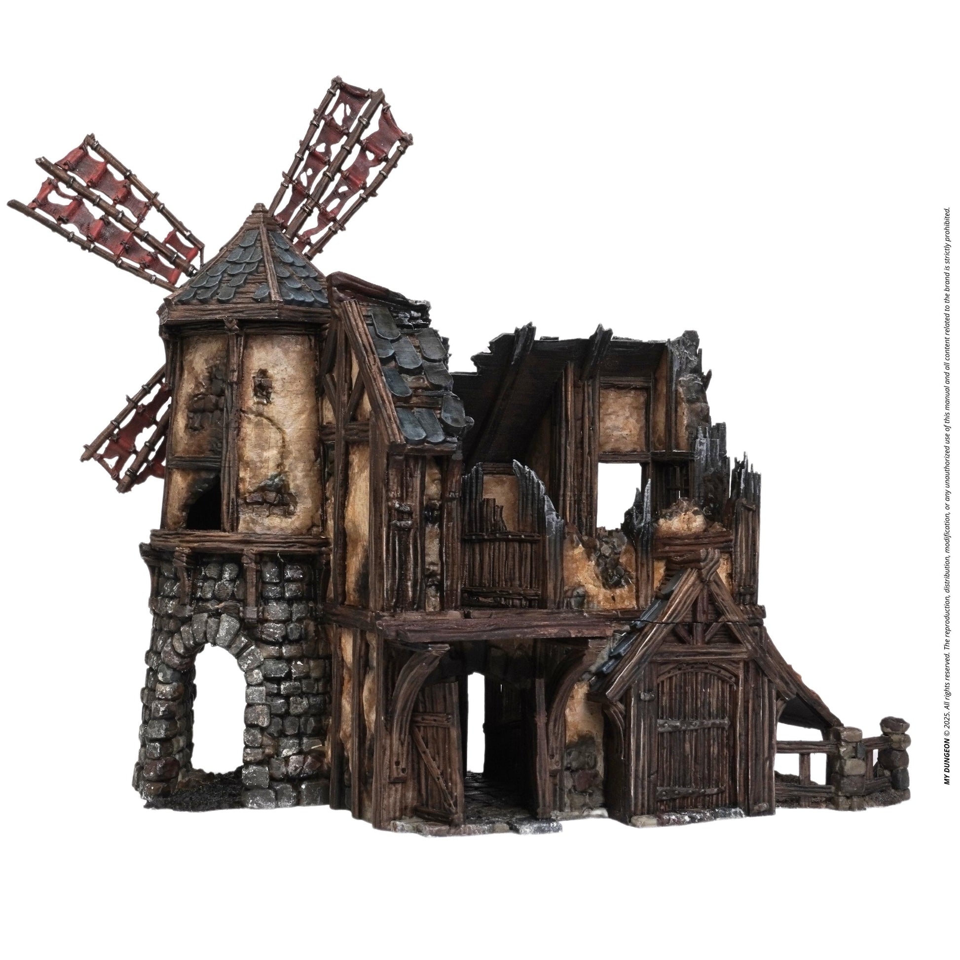 Windmill Granary - 28mm DND/Wargame/RPG Terrain - Molten Prints