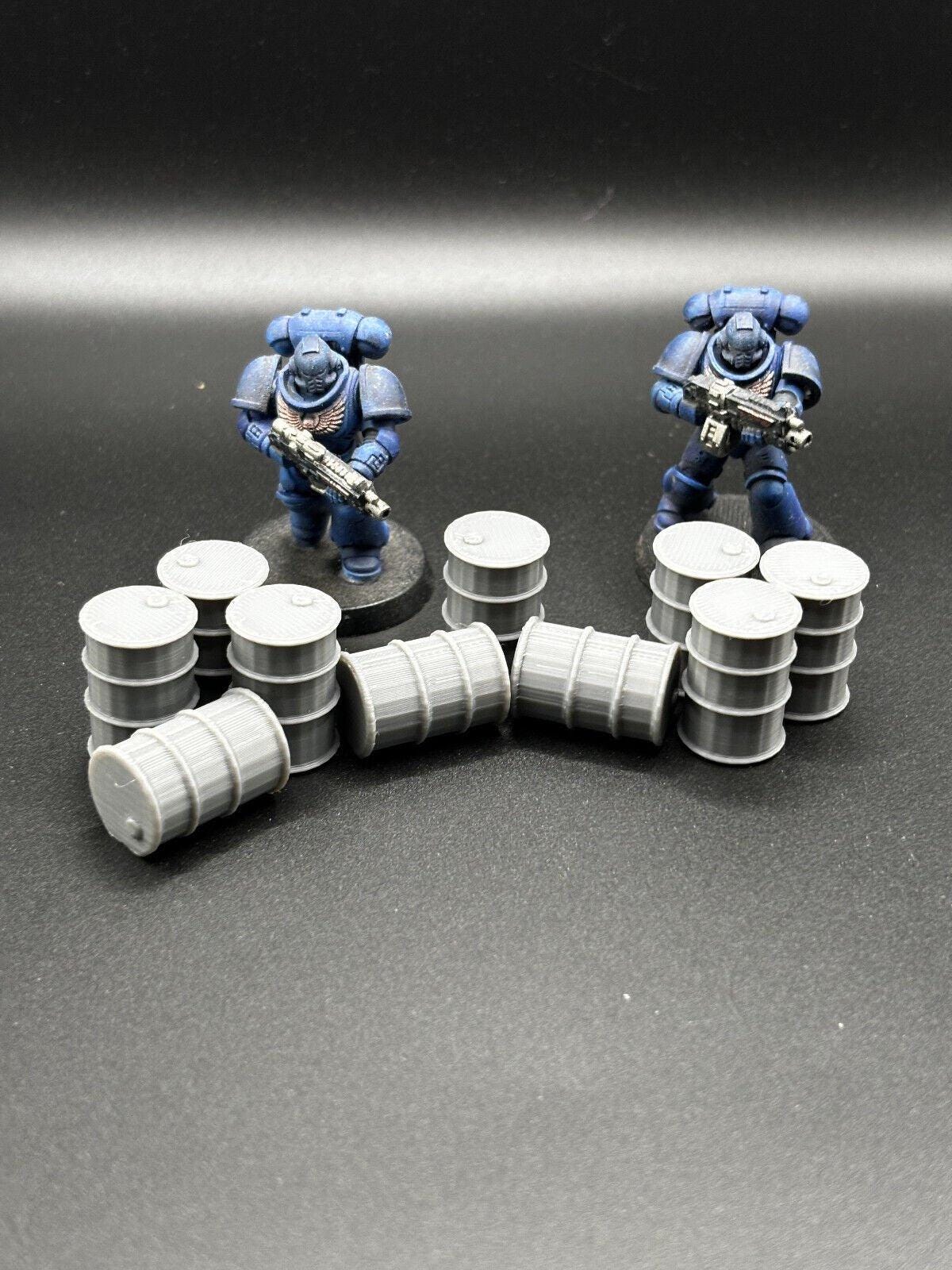 20x Barrels Terrain Scatter 28mm Scale For Games Like Warhammer / Wargaming image 2