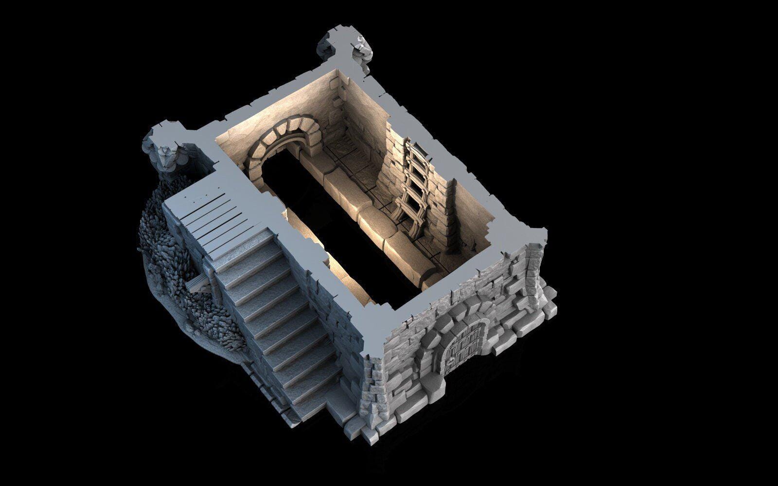 Tombstone House - 28mm DND/Wargame/RPG Terrain image 6