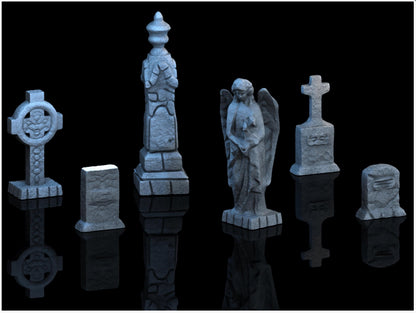 Graveyard Set - 28mm DND/Wargame/RPG Terrain