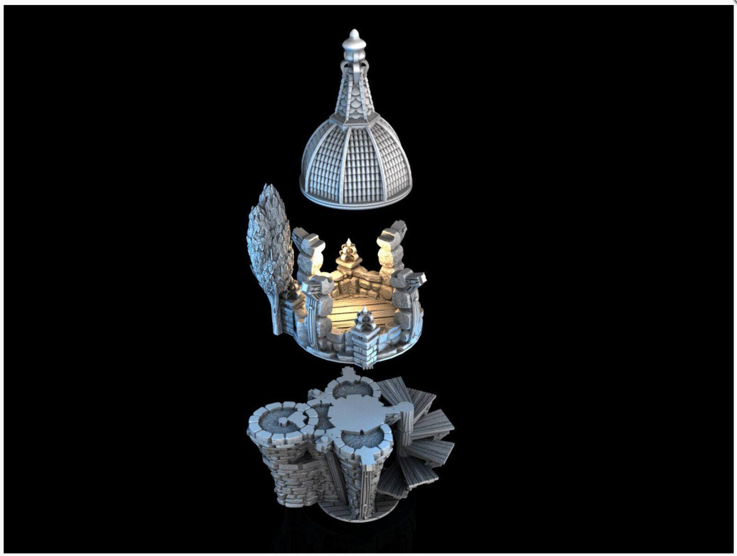 Flying Gazebo - 28mm DND/Wargame/RPG Terrain image 1