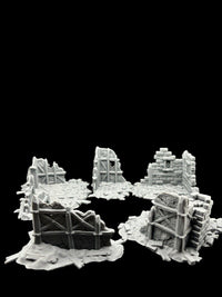 28mm Building Ruins Terrain Scenery for DND, Warhammer, Wargames image 0