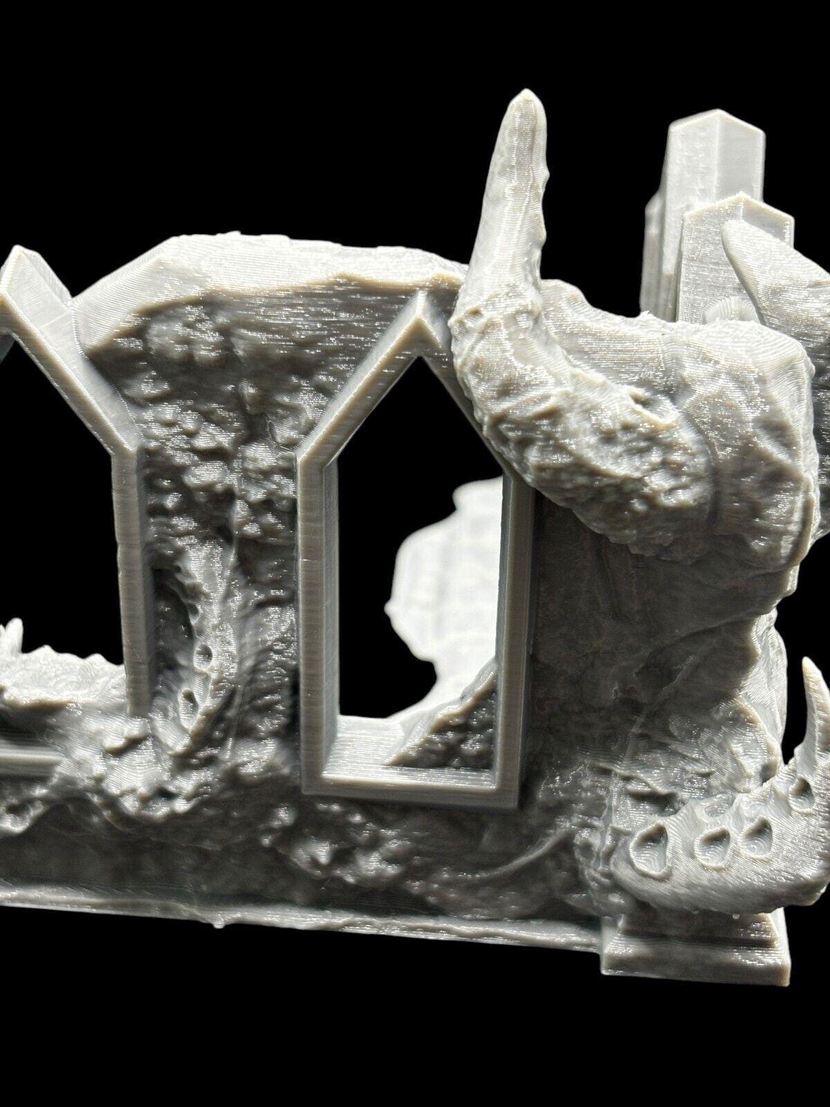 Medium Infected Ruins Terrain Sci Fi Tabletop Scenery 3D Printed 2 pcs image 5