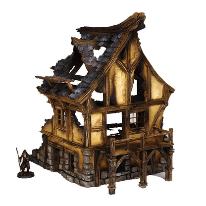 Ruined Medieval House G - 28mm DND/Wargame/RPG Terrain image 5
