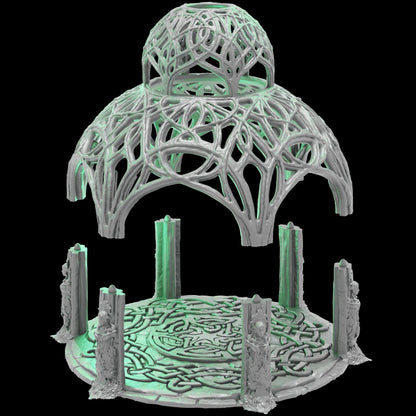 Elven Council Gazebo - 28mm DND/Wargame/RPG Terrain image 1