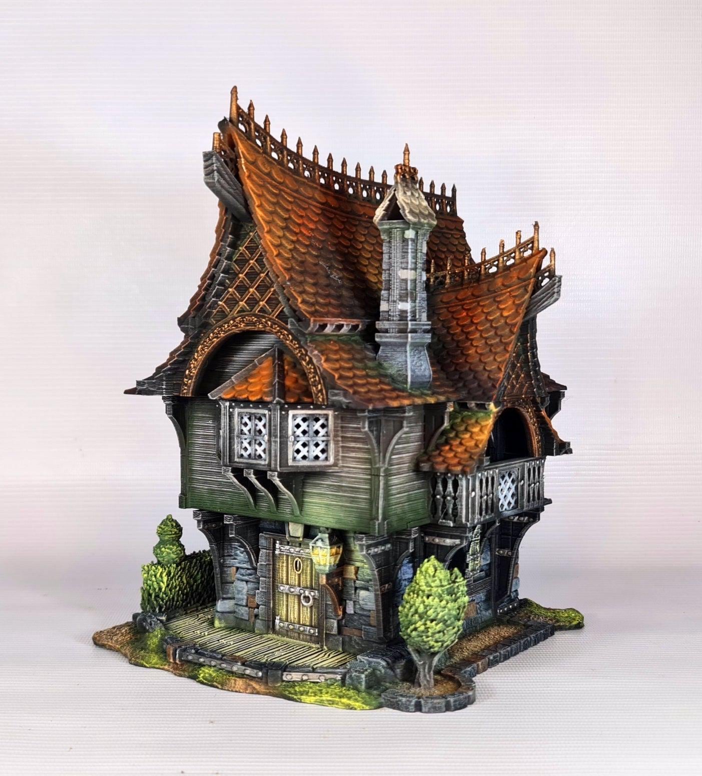 Red Rose Lodge - 28mm DND/Wargame/RPG Terrain