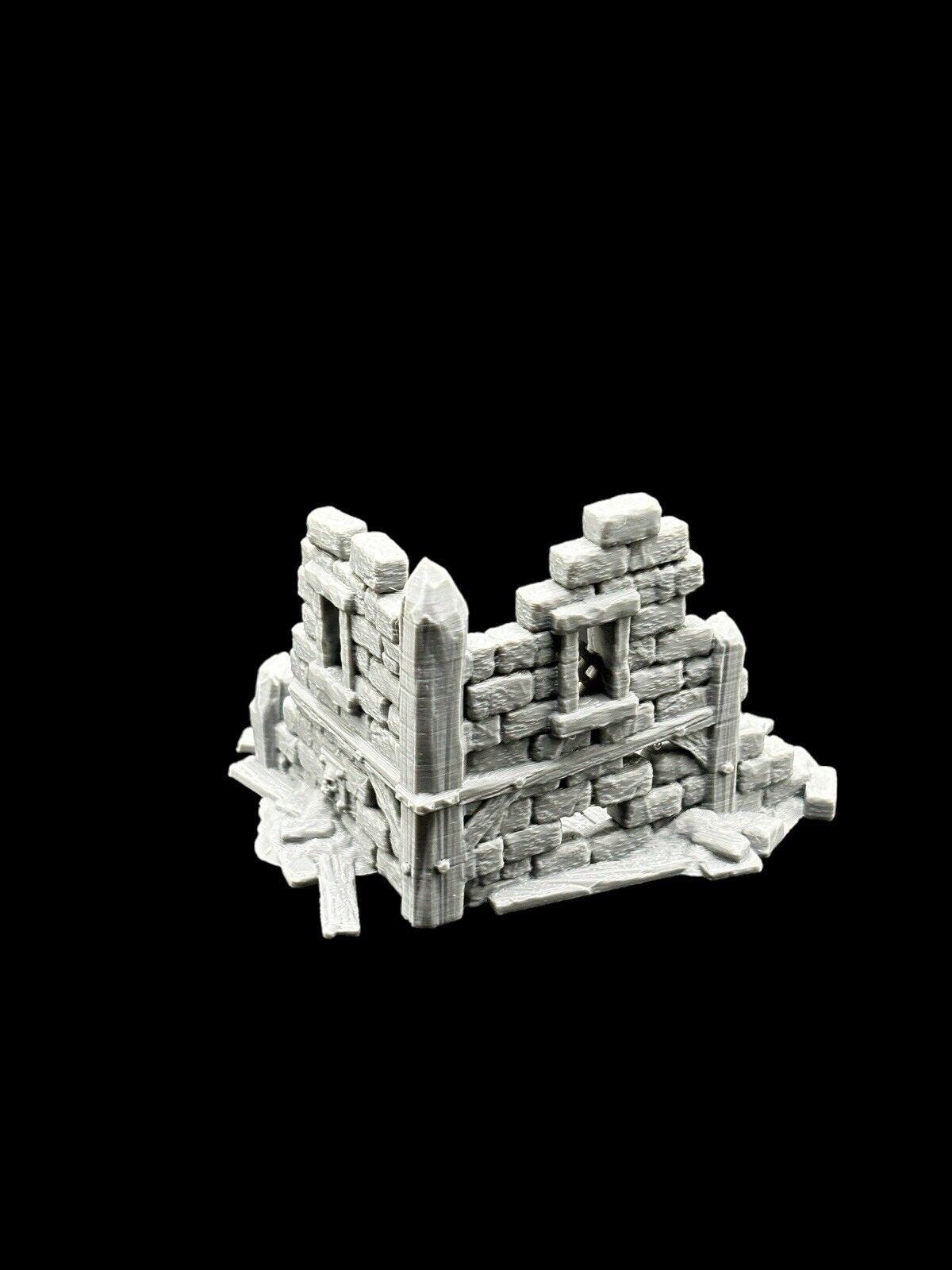 28mm Building Ruins Terrain Scenery for DND, Warhammer, Wargames image 2
