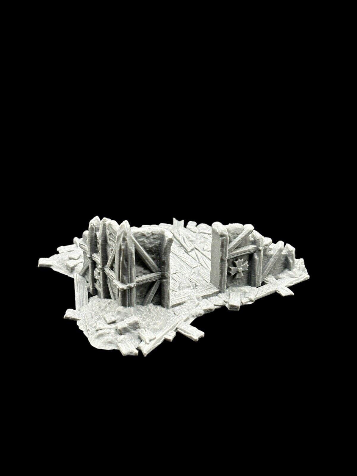 28mm Building Ruins Terrain Scenery for DND, Warhammer, Wargames image 3