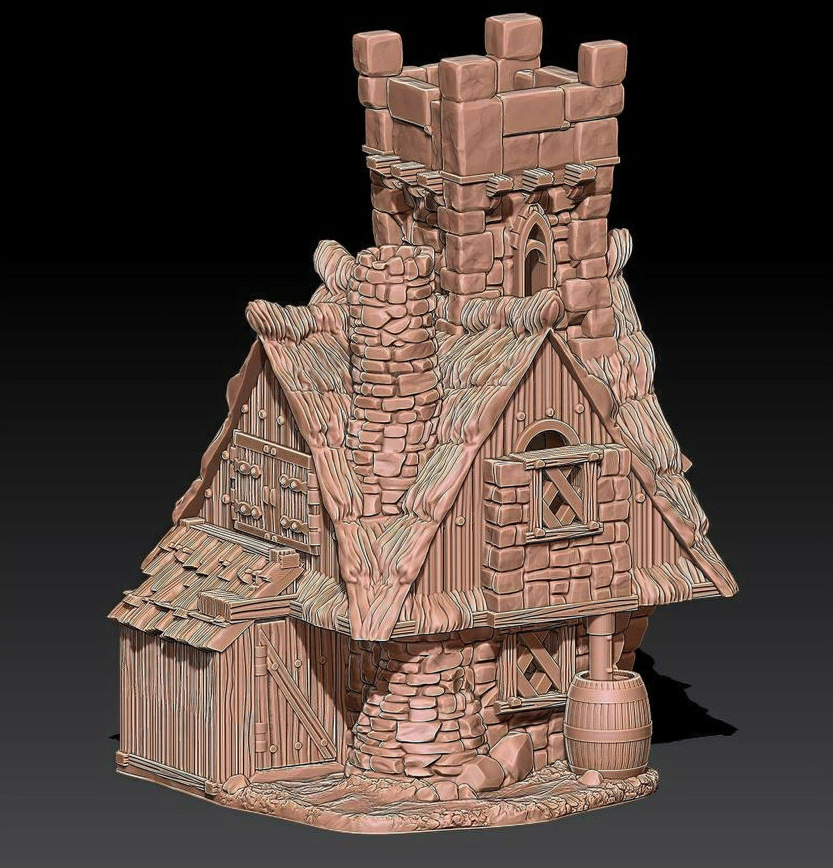 Hemlock Cottage - 28mm DND/Wargame/RPG Terrain image 1