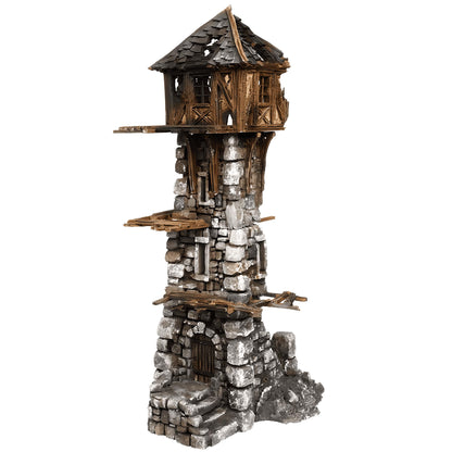 Ruined Medieval Tower - 28mm DND/Wargame/RPG Terrain image 0