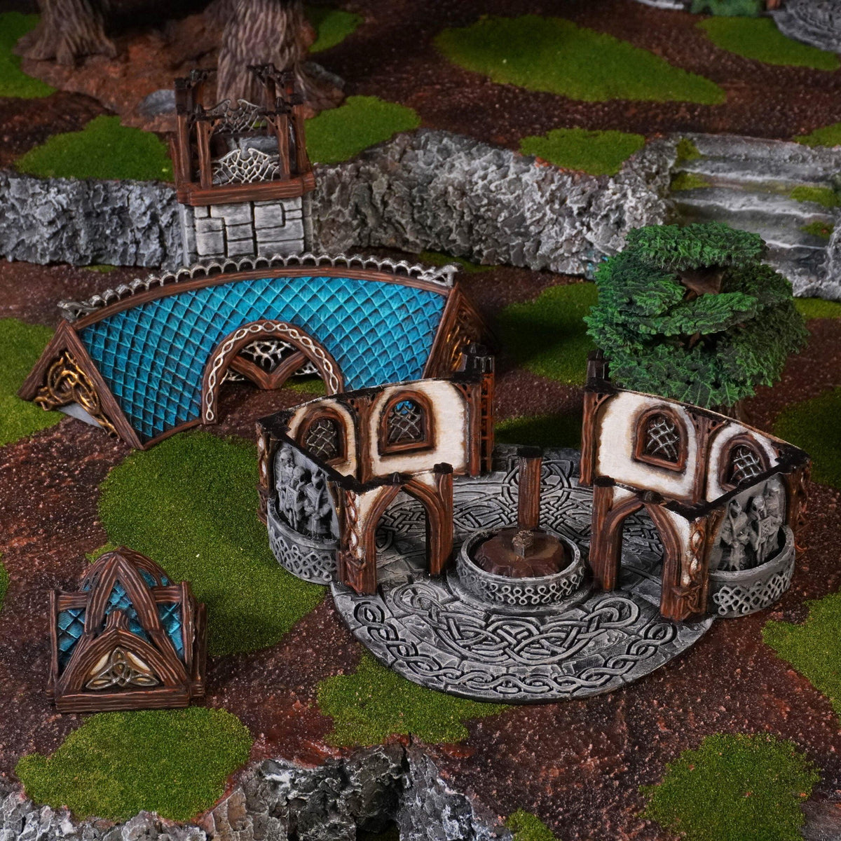 Elven Council Chamber - 28mm DND/Wargame/RPG Terrain image 1