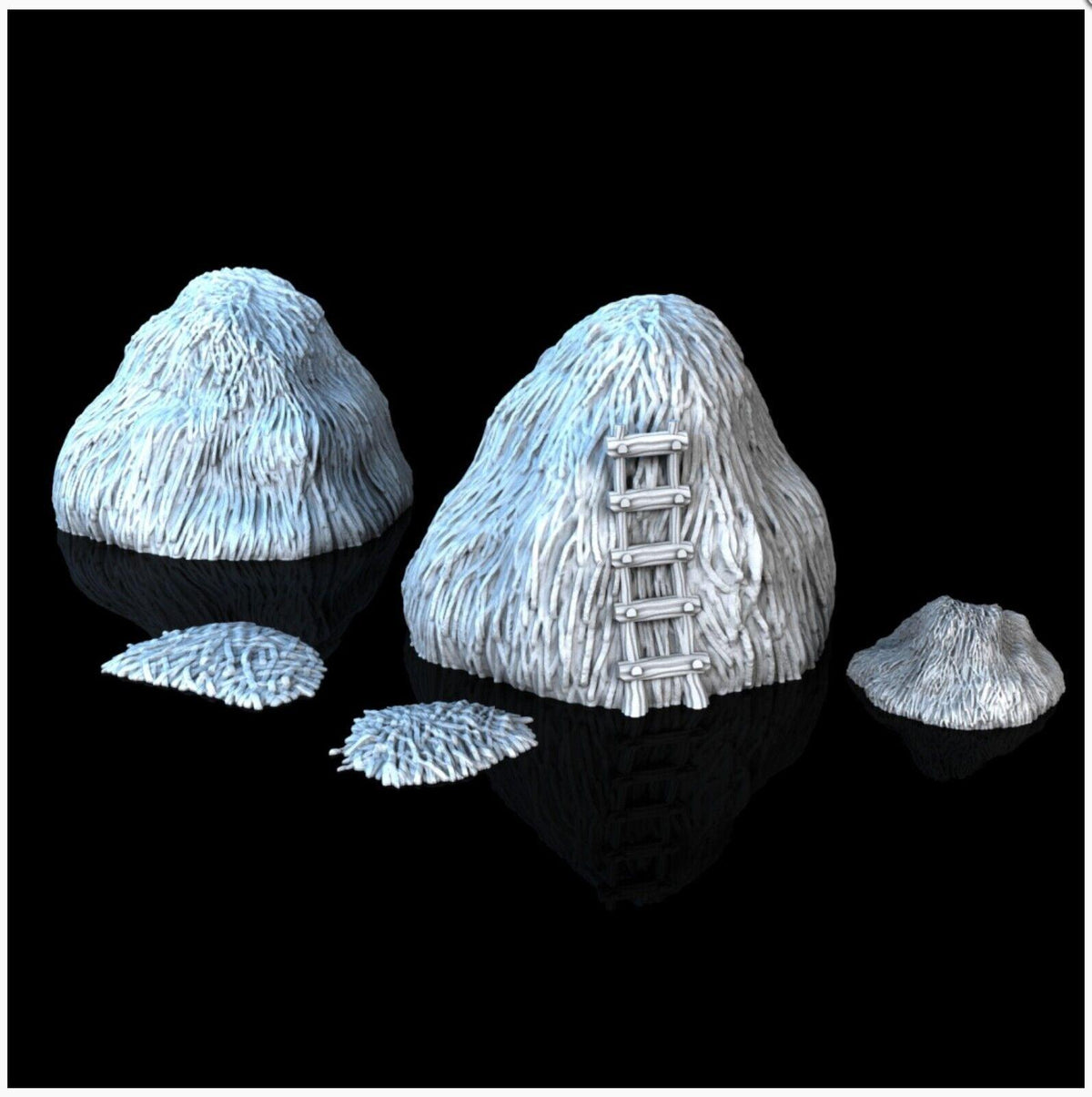Hay Stacks - 28mm DND/Wargame/RPG Terrain image 0