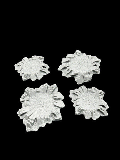 4x 28mm Craters for Tabletop Gaming For Games Like Warhammer - 3D Printed image 0