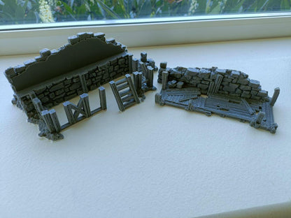Rubble Barricades - 28mm DND/Wargame/RPG Terrain - Molten Prints