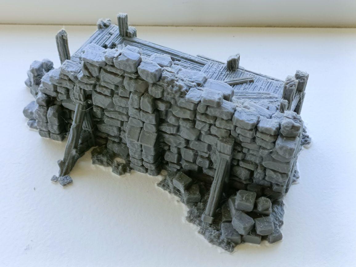 Rubble Barricades - 28mm DND/Wargame/RPG Terrain - Molten Prints
