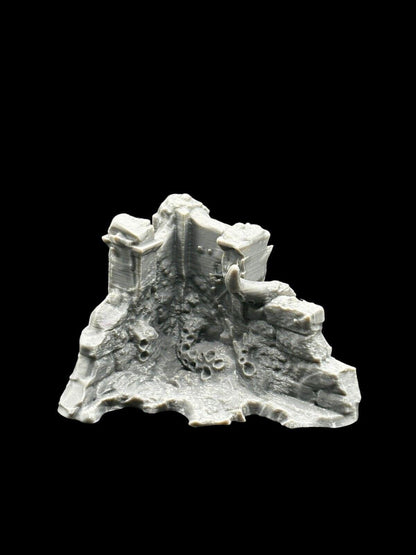 Small Infected Ruins Terrain Sci Fi Tabletop Scenery 3D Printed 3 pcs image 2