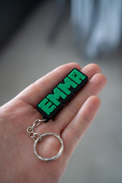 Personalised Pixel Name Keychain | Custom 3D Printed Bag Charm | Kids Birthday Gift | Party Favour | School Bag Tag - Molten Prints