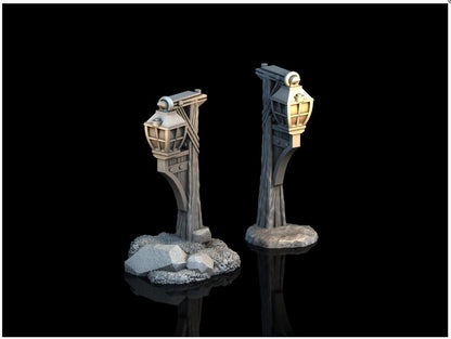 Scatter - Lantern Set - 28mm DND/Wargame/RPG Terrain image 0