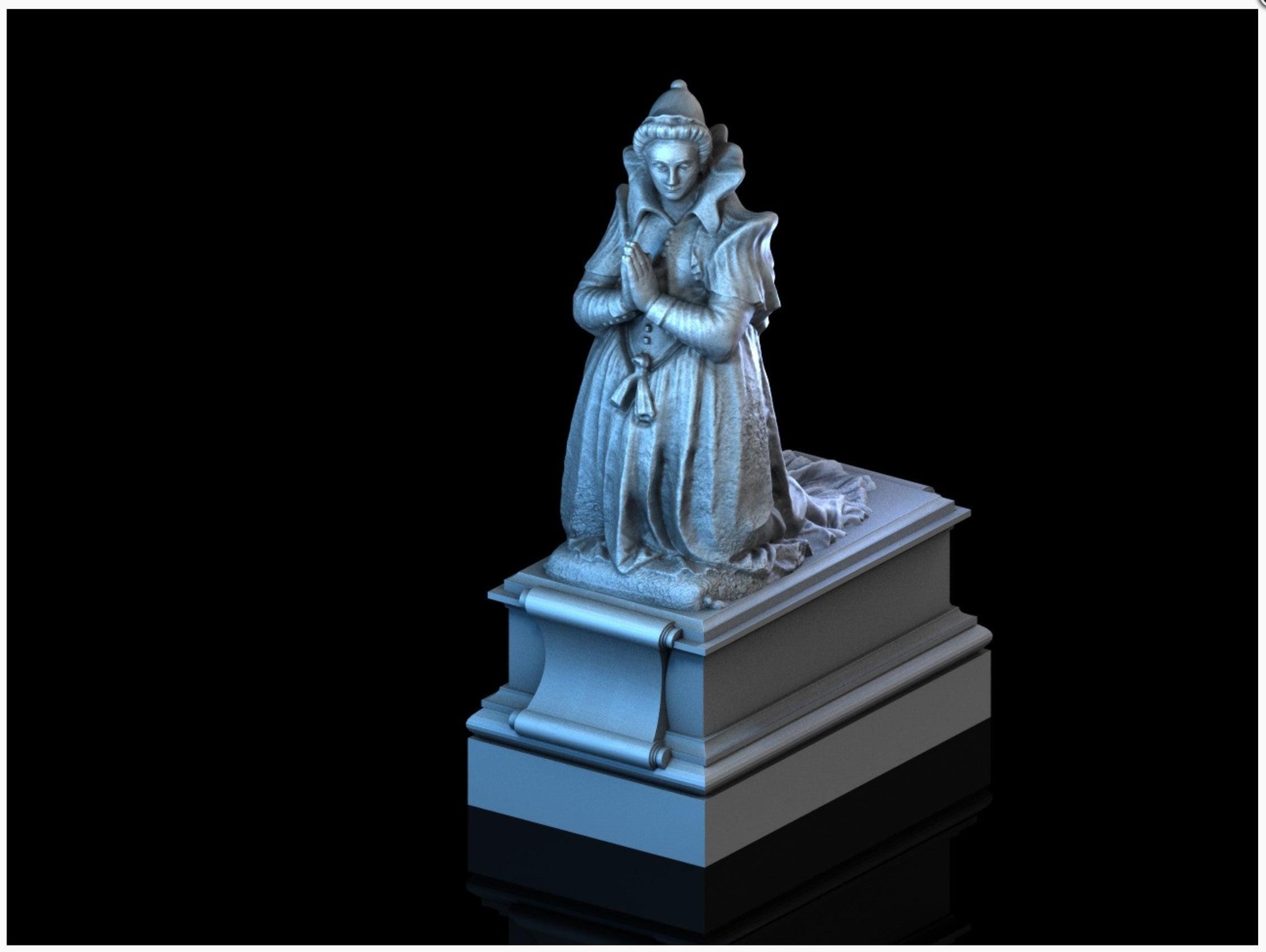 Penitent Statue - 28mm DND/Wargame/RPG Terrain