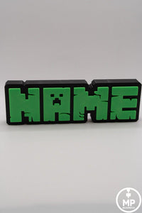 Mine craft Custom Name Sign - Desk/Kids/Door Sign - Personalised Gift image 5