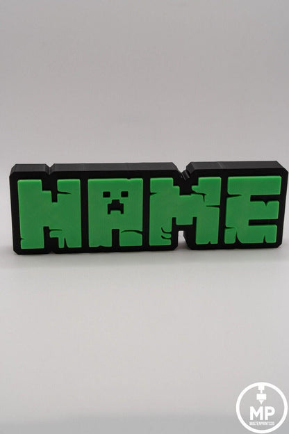 Mine craft Custom Name Sign - Desk/Kids/Door Sign - Personalised Gift image 5