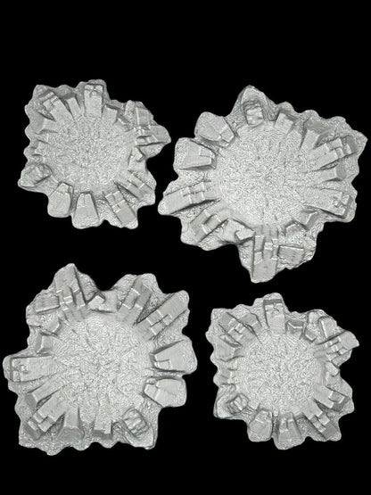4x 28mm Craters for Tabletop Gaming For Games Like Warhammer - 3D Printed image 2