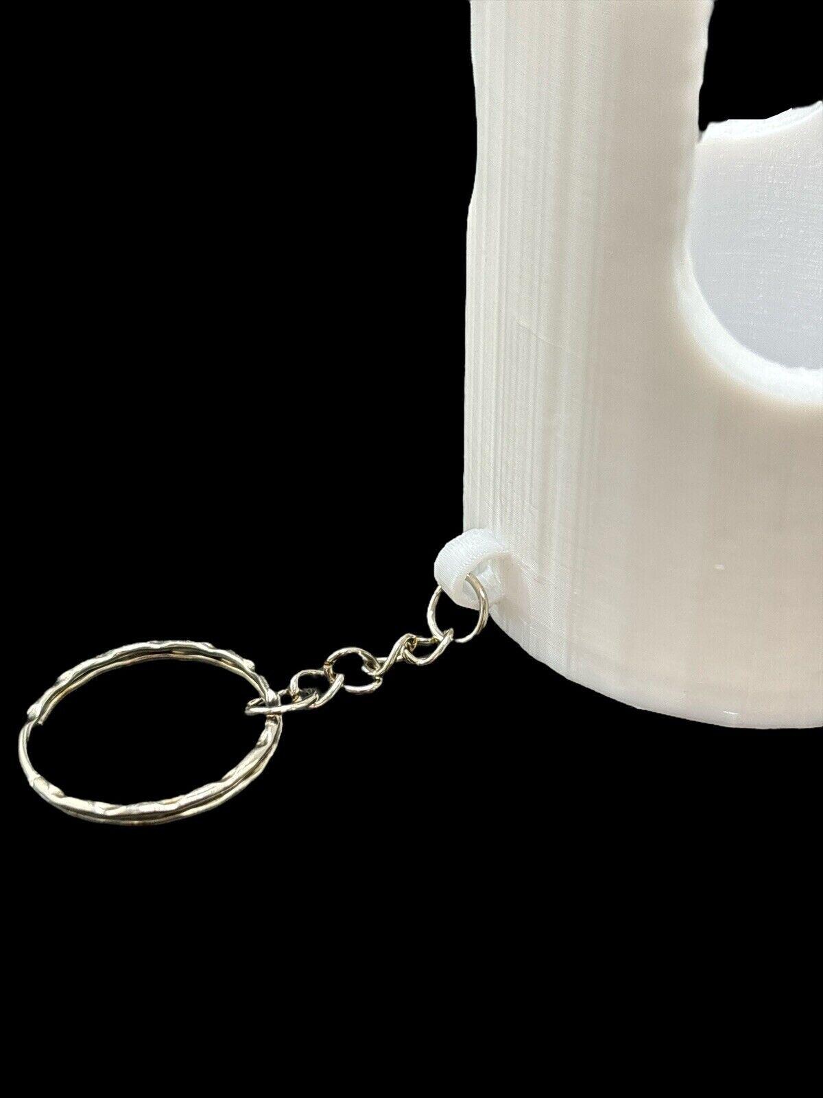 Shower Button Attachment with Keychain | Campsite & Public Shower Override | Camping, Caravan, Motorhome Gadget