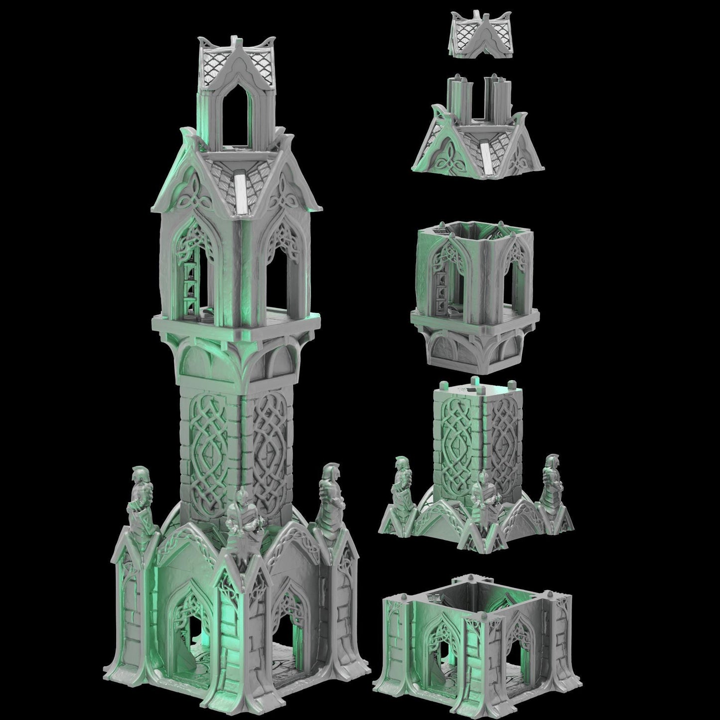 Elven Watchtower - 28mm DND/Wargame/RPG Terrain image 1