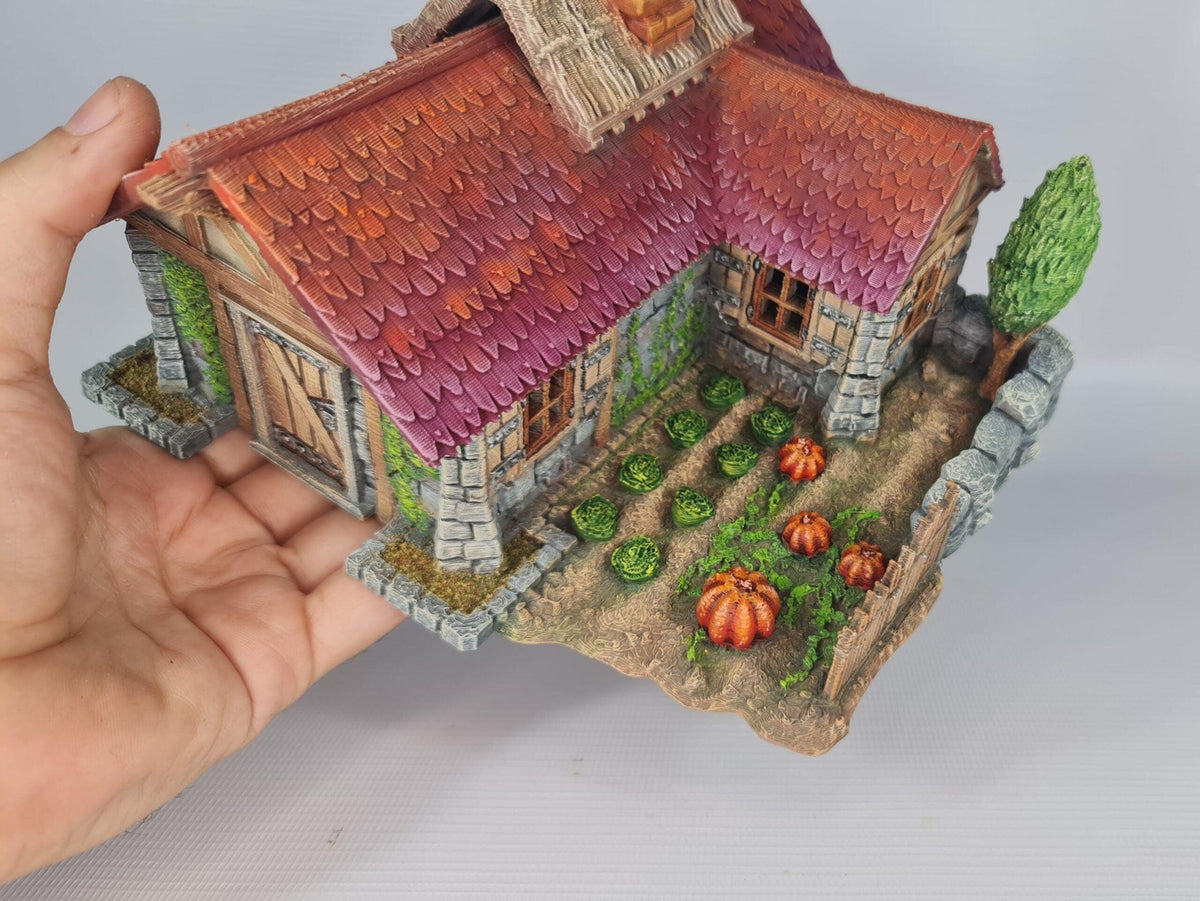 Pumpkin Cottage - 28mm DND/Wargame/RPG Terrain image 3