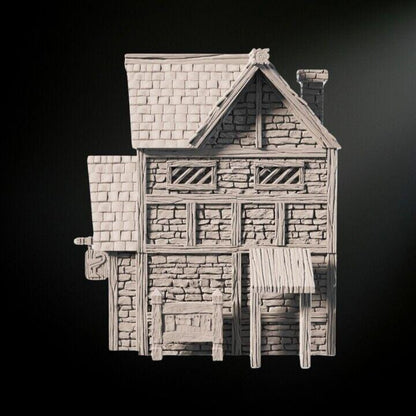 Medieval Scenery - Apothecary House 28mm DND/Wargame/RPG Terrain image 1