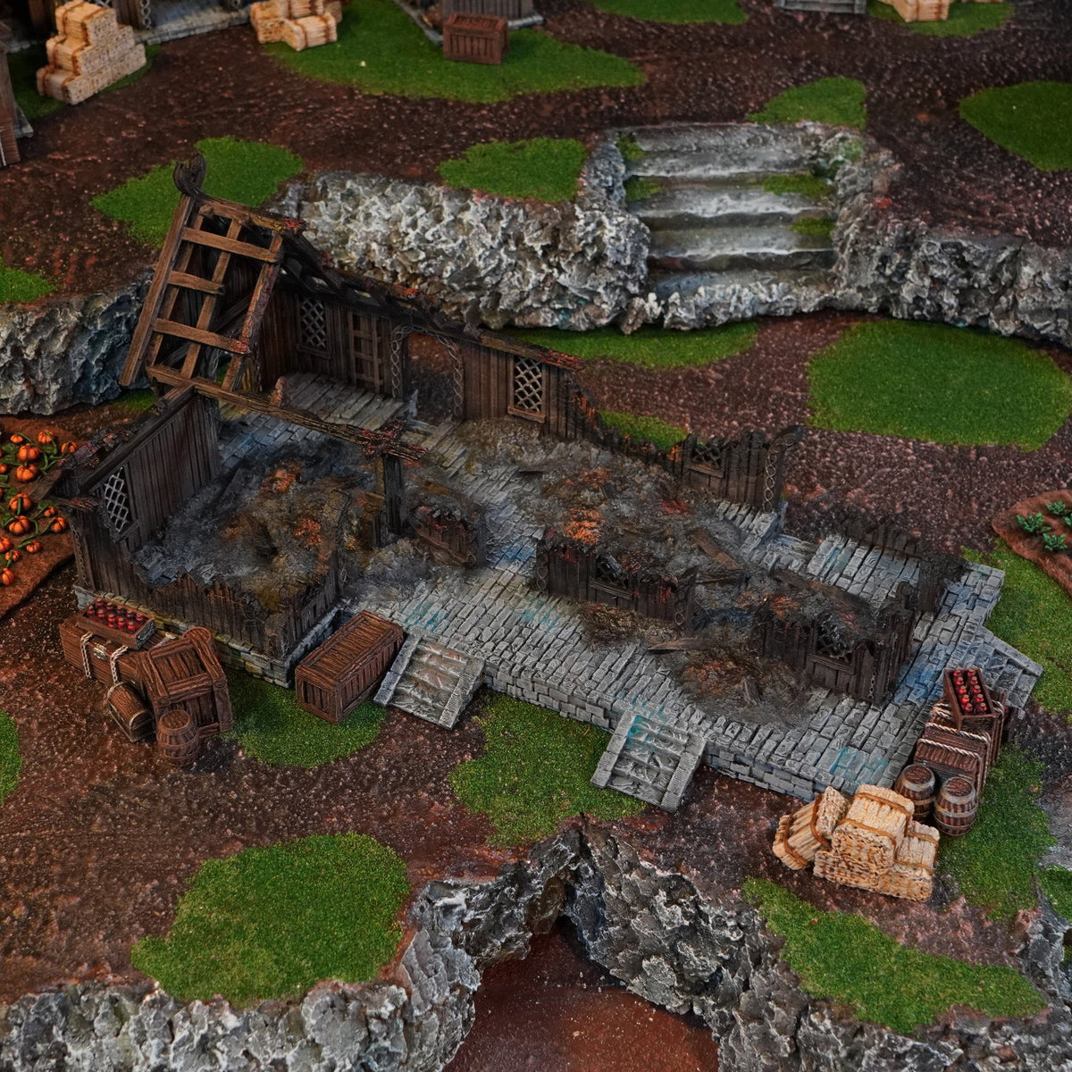 Inn House Ruin - 28mm Tabletop Terrain for Epic Adventures - Molten Prints
