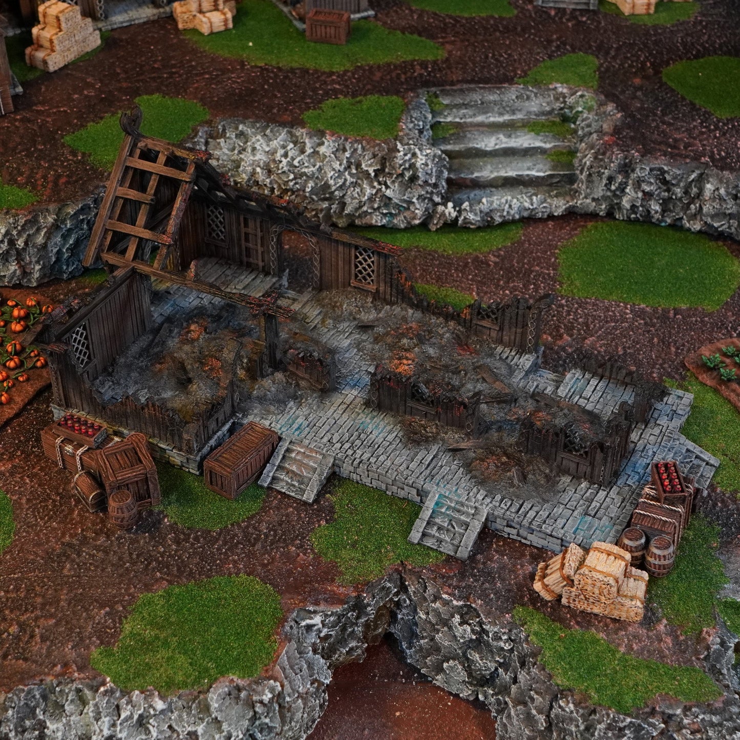 Inn House Ruin - 28mm Tabletop Terrain for Epic Adventures - Molten Prints