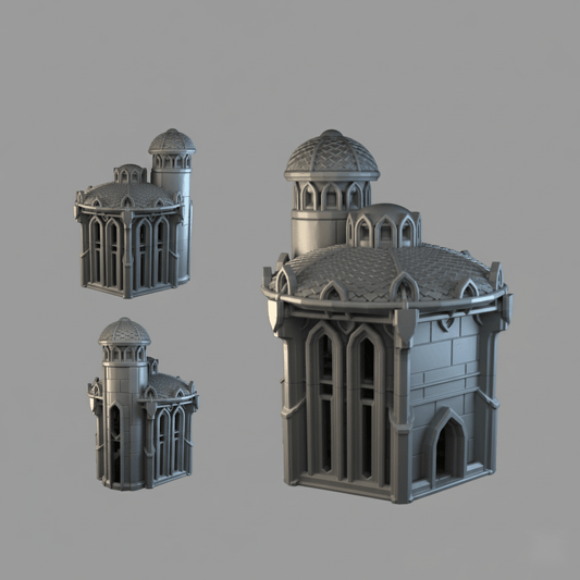 Lost City Building 4 - 28mm DND/Wargame/RPG Terrain - Molten Prints