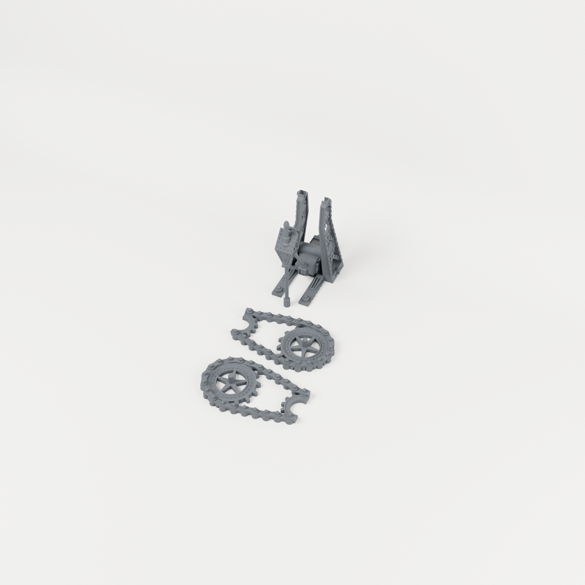 Industrial Machinery 05 unpainted 28mm tabletop terrain, supplied as separate printed parts