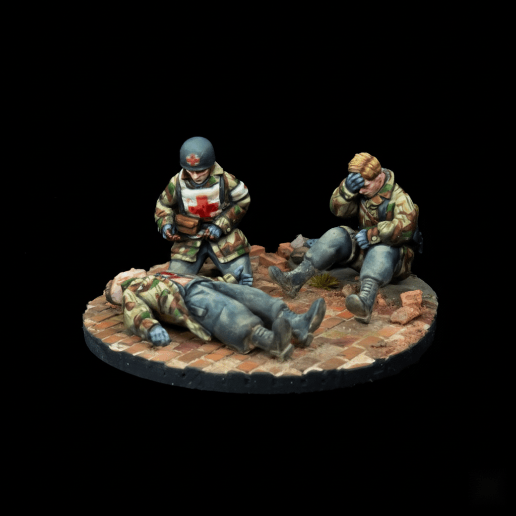 Medic Infantry - German - 28mm WW2 Wargaming - Molten Prints