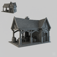 Medieval Forge - 28mm DND/Wargame/RPG Terrain - Molten Prints