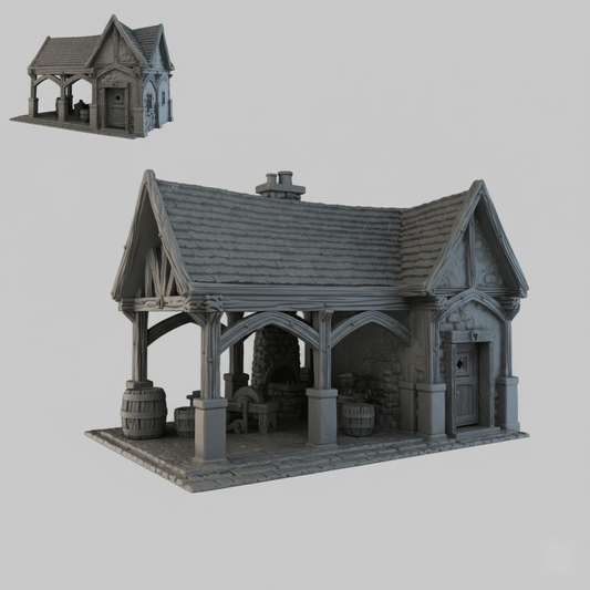 Medieval Forge - 28mm DND/Wargame/RPG Terrain - Molten Prints