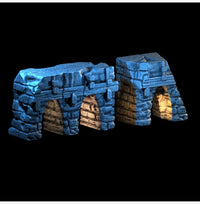 Medieval Town Stone Bridge Ruins assembled product reference