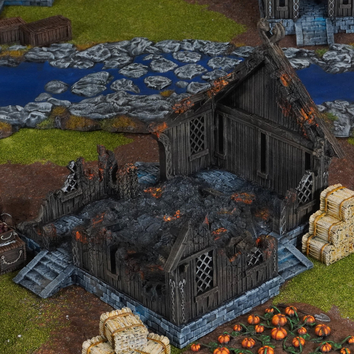 Merchant House Ruin - 28mm Tabletop Terrain for Epic Adventures - Molten Prints