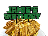 Minecraft personalised cake topper, perfect for birthdays, parties, gifts - Molten Prints