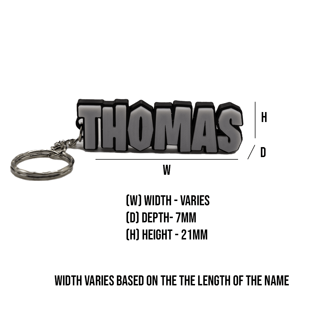 Personalised Fortnite Name Keychain | Custom 3D Printed Bag Charm | Gamer Fan Gift | Party Favour | School Bag Tag - Molten Prints