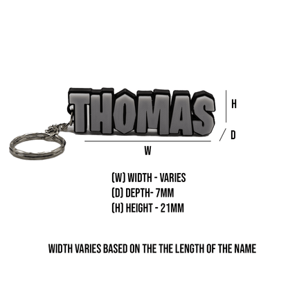 Personalised Fortnite Name Keychain | Custom 3D Printed Bag Charm | Gamer Fan Gift | Party Favour | School Bag Tag - Molten Prints