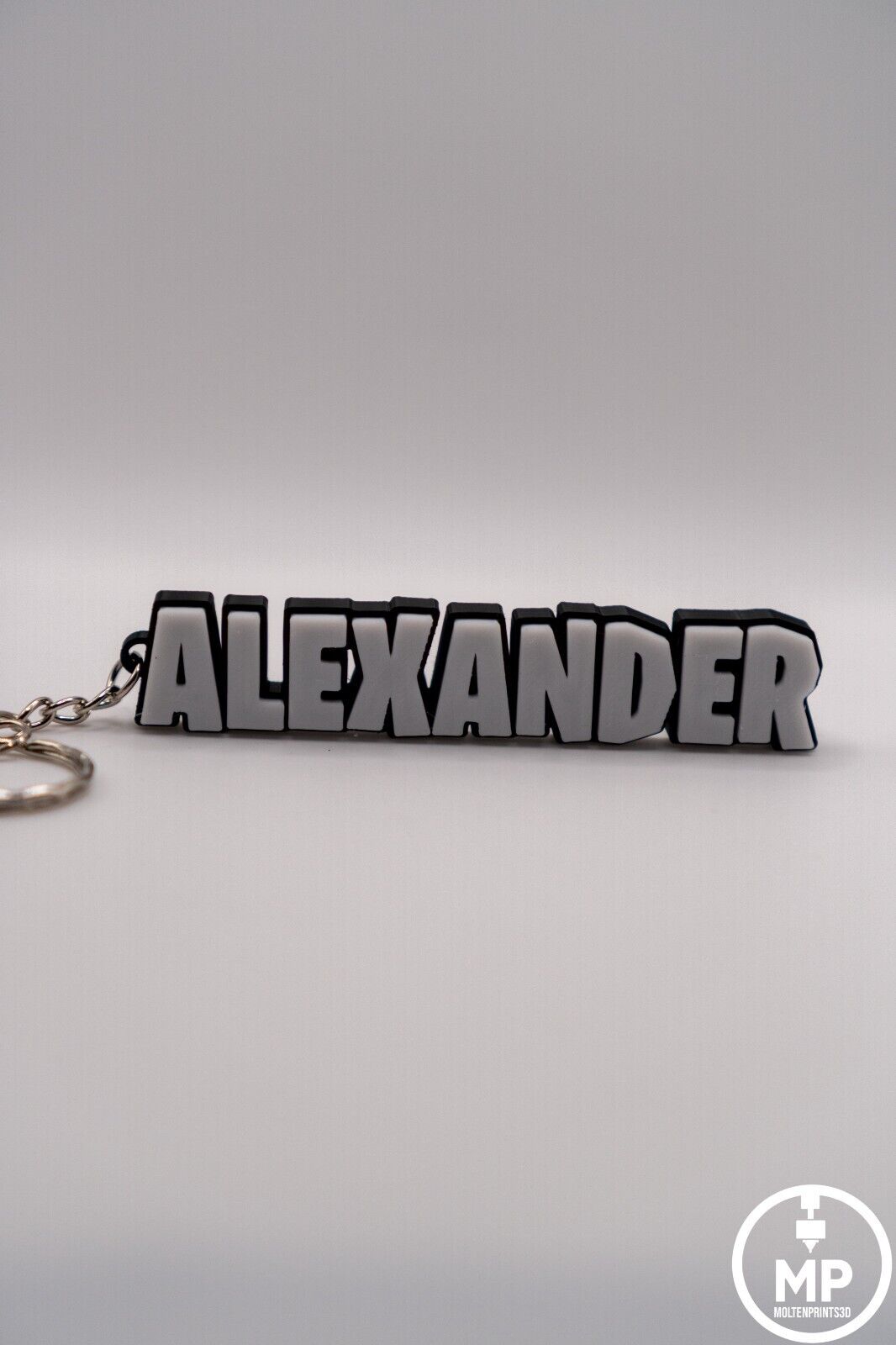 Personalised Fortnite Name Keychain | Custom 3D Printed Bag Charm | Gamer Fan Gift | Party Favour | School Bag Tag - Molten Prints