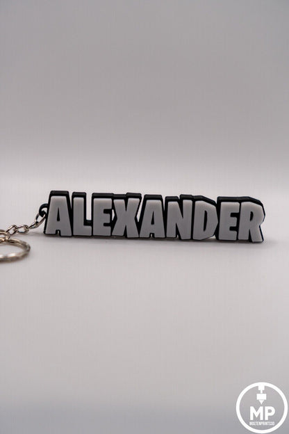 Personalised Fortnite Name Keychain | Custom 3D Printed Bag Charm | Gamer Fan Gift | Party Favour | School Bag Tag - Molten Prints