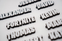 Personalised Fortnite Name Keychain | Custom 3D Printed Bag Charm | Gamer Fan Gift | Party Favour | School Bag Tag - Molten Prints